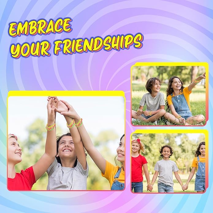 Bedwina 36-Pcs Friendship Bracelets For Kids - Neon Adjustable Woven Rope Friendship Bracelets Bulk for Girls and Boys - Classroom Prizes for Kids Birthday Party Favors & Goodie Bag Stuffers